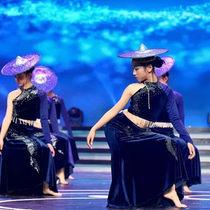 傣族舞蹈第十二届中国荷花奖陶醉了同款花腰斗笠帽舞台表演道具帽