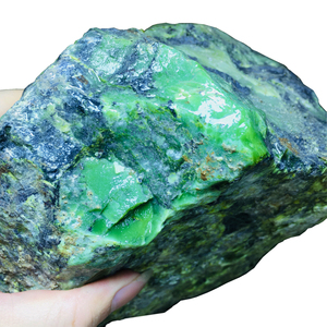 天然绿澳宝原石滑石玉吊坠挂件毛料软玉绿澳洲玉石印章料手镯原料