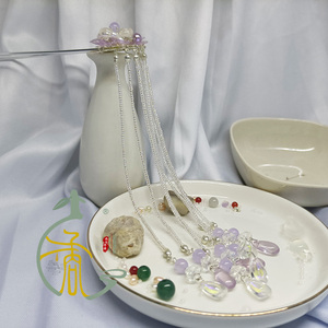 江南有丹橘鲛人泪发钗流苏发饰头饰古风汉服国风二次元原创手作