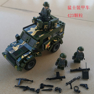 乐高坦克积木虎式131豹99式装甲车悍马拼装第三方二战moc男孩玩具