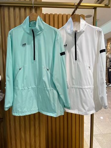 韩版运动高尔夫服装女防风外套户外轻薄收腰显瘦长袖上衣高端女