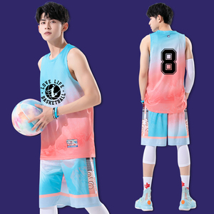 球衣男潮学生篮球服套装夏季男生定制青少年篮球衣运动训练球服夏