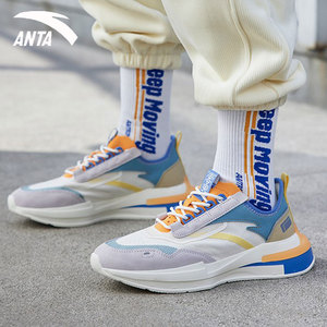 安踏零界男鞋官网旗舰2021冬季新款男士跑步潮流百搭休闲运动鞋子