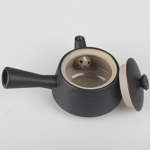 复古日式侧把壶小号茶具套装家用简约防烫陶瓷茶壶功夫单壶泡茶器