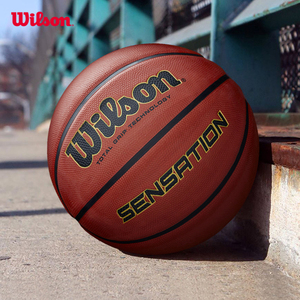Wilson威尔胜官方耐磨户外训练比赛成人标准7号橡胶篮球Sensation