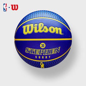 Wilson威尔胜官方NBA系列球员库里詹姆斯收藏户外标准7号橡胶篮球