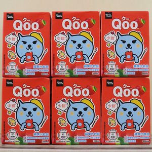 6盒装*200mlqoo酷儿苹果汁饮料港版少甜香港进口维他命苹果味饮料