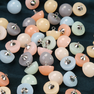 半圆蘑菇毛衣圆形纽扣女士衬衫衬衣雪纺针织开衫装饰精致扣子钮扣