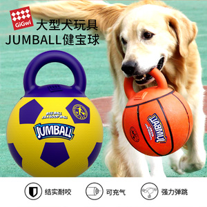 贵为健宝球宠物狗狗玩具球中型大型犬大狗金毛哈士奇弹力篮球足球