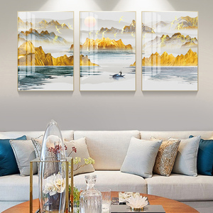 客厅装饰画金山晶瓷画