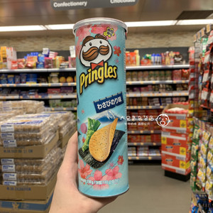 澳门代购港版马来西亚pringles品客芥末海苔味休闲零食薯片110g