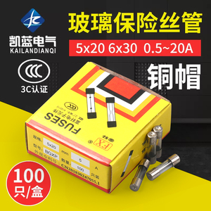 保险丝 5*20玻璃保险管熔断器250V 1A 2A 3A 4A 5A 10A 15A 6*30