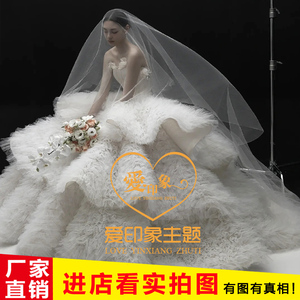 薇拉影楼韩版主题服装极简风婚纱摄影写真拍照高定蛋糕蓬蓬裙礼服