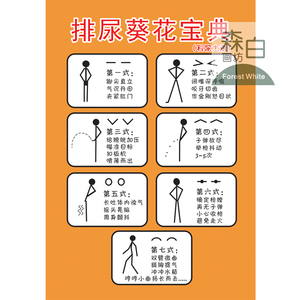 排尿葵花宝典 个性创意海报酒吧厕所网吧火锅店装饰贴画墙画挂画