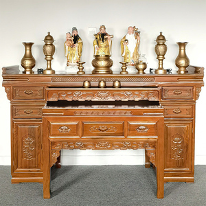 农村别墅家用佛堂香樟木大供桌佛台现代中式条案神台香案佛桌供台