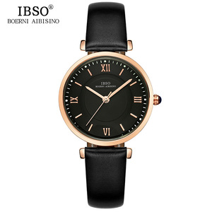 皮带表简约潮流IBSO手表款手表学生腕表6602防水女时尚