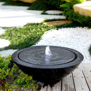 花岗岩聚宝盆水景喷泉流水摆件水系花园庭院别墅阳台客厅大堂招财_阿