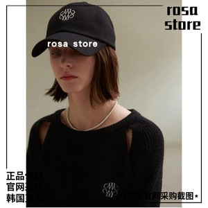 rosa store22春夏韩国NICK&NICOLE设计师品牌刺绣鸭舌帽