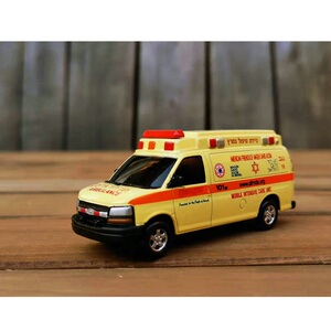 红星大卫之星 1/64 以色列 雪佛兰 express 救护车 19 绿光 code3