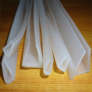 u型条硅胶耐高温防撞密封装饰条卡条嵌条玻璃展柜柜台包边防划手