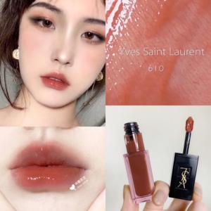 ysl/圣罗兰水光唇釉610 617 613粉管202 203 207 204黑管丝绒212