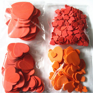 幼儿园装饰品 EVA泡沫心形手工贴纸 海绵红色桃心无背胶 环境布置
