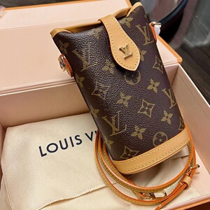 lv路易威登22年新款mini薯条foldme pouch迷你单肩斜挎女士小包袋