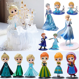 生日蛋糕装饰艾莎爱莎公主冰雪奇缘摆件雪花城堡插牌安娜圣诞女孩