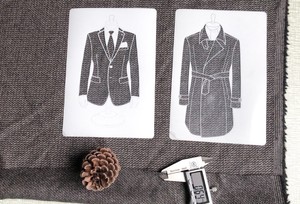 意大利进口经典暗花纹全羊毛时装精纺布料春秋季复古西装外套面料