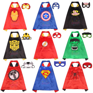 六一节披风儿童披风cosplay演出服装超人蜘蛛侠队长披风披肩斗篷