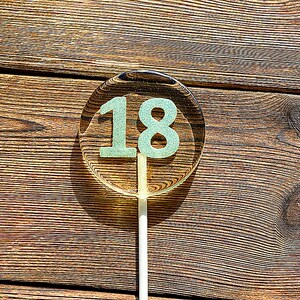 手工diy制作波板糖星空棒棒糖夹层糯米纸年龄数字十八免裁剪轮廓