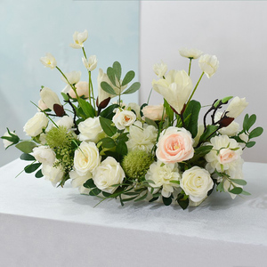 假花仿真花长桌桌花酒店餐厅宴会店铺桌面装饰花艺摆件餐桌花摆花