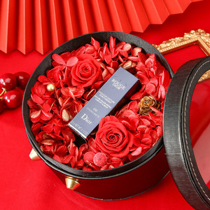 dior/迪奥口红999哑光888滋润080丝绒唇膏永生花玫瑰礼盒生日礼物