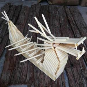 一次性筷子工艺品手工diy制品龙舟模型端午节龙形船摆件创意礼物
