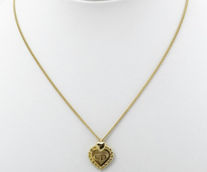 dior 迪奥中古麦穗心形项链