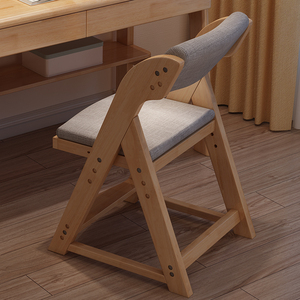 实木可升降儿童学习椅子写字椅学生家用矫姿椅电脑椅靠背椅儿童椅