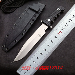 波尔武力mk5户外专家直刀dc53钢一体龙骨刀具潜水刀