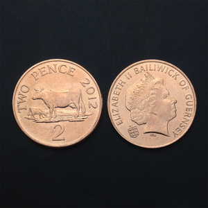 【100枚】全新 格恩西2便士硬币 外国钱币 外国硬币 年份随机