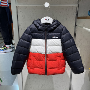 斐乐fila童装专柜正品22冬季男小童加厚保暖羽绒服外套k11b241913