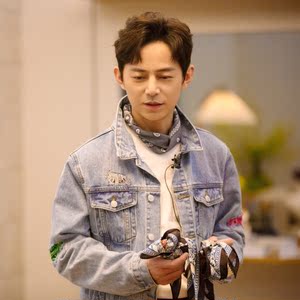 原版朋友请听好2何炅同款夹克韩版潮流百搭拼接牛仔外套男女潮