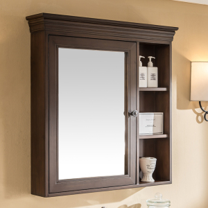 浴室柜镜柜组合美式实木收纳吊柜北欧轻奢卫生间洗漱台挂柜储物柜