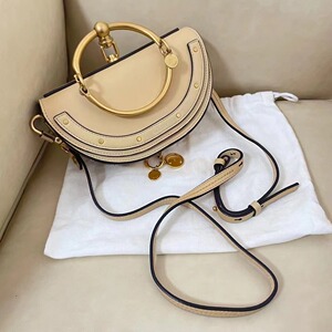 yu196388淘宝法国代购直播chloe蔻依 女包17新款nile半月包月牙包单