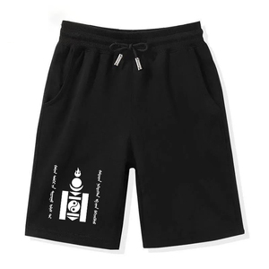 00攀威旗舰店天猫蒙古族mongolia安达民族风蒙文字印花休闲裤子运动