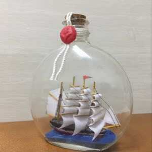 瓶中船船模