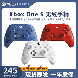 微软Xbox one s游戏手柄PC电脑One无线蓝牙控制器steam女武神白蓝