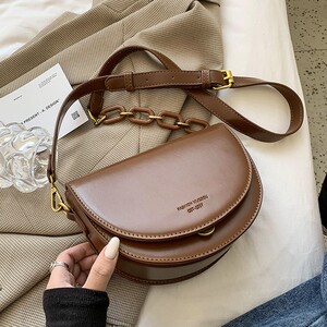 美国mk ifashion高级感包包女斜挎包女包今年流行百搭单肩马鞍包