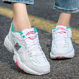 new balance新百伦608女鞋2021夏季新款运动鞋nb老爹鞋白色休闲鞋