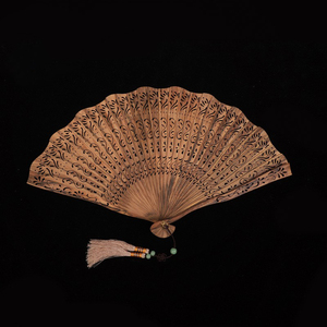 秋娘妒美人扇苏州檀香扇复古风扇子折扇中国风礼品扇扇扇夏季扇