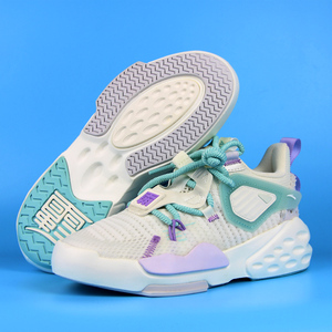 安踏霸道女鞋休闲鞋2021年夏季新款软底网面透气板鞋122128084