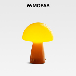 MOFAS蘑菇台灯卧室床头包豪斯中古ins少女北欧网红客厅氛围小夜灯